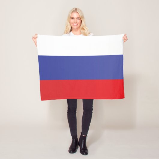 Couverture Polaire Drapeau de Russie (En situation)
