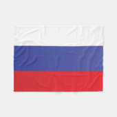 Couverture Polaire Drapeau de Russie (Devant (Horizontal))