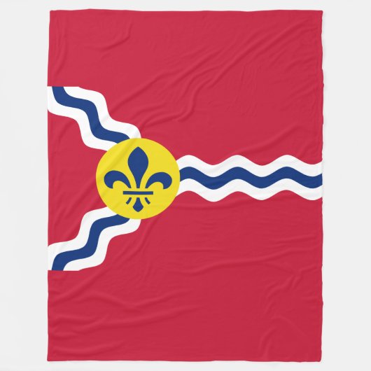 Couverture Polaire Drapeau de Saint-Louis, Missouri Fleece Blanket (Devant)