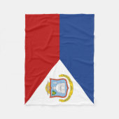 Couverture Polaire Drapeau de Saint-Martin (Devant)