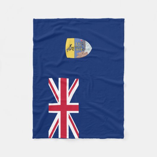 Couverture Polaire Drapeau de Sainte-Hélène (Devant)