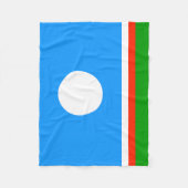 Couverture Polaire Drapeau de Sakha (Devant)
