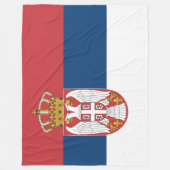 Couverture Polaire Drapeau de Serbie (Devant)