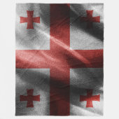 Couverture Polaire Drapeau de soie de Géorgie (Devant)