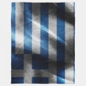 Couverture Polaire Drapeau de soie de Grèce (Devant)