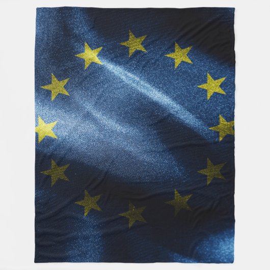 Couverture Polaire Drapeau de soie de l'UE (Devant)
