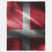 Couverture Polaire Drapeau de soie du Danemark (Devant)