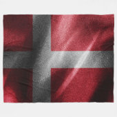Couverture Polaire Drapeau de soie du Danemark (Devant (Horizontal))
