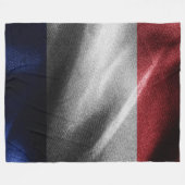 Couverture Polaire Drapeau de soie en France (Devant (Horizontal))