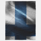 Couverture Polaire Drapeau de soie finlandaise (Devant)