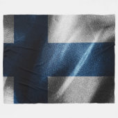 Couverture Polaire Drapeau de soie finlandaise (Devant (Horizontal))