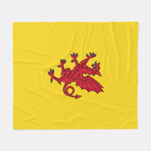 Couverture Polaire Drapeau de Somerset (Devant (Horizontal))