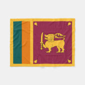 Couverture Polaire Drapeau de Sri Lanka (Devant (Horizontal))