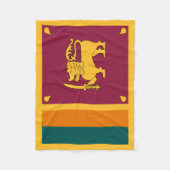 Couverture Polaire Drapeau de Sri Lanka (Devant)