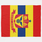 Couverture Polaire Drapeau de St Paul, Minnesota Fleece Blanket (Devant (Horizontal))