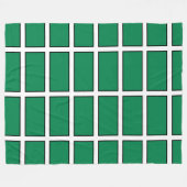Couverture Polaire Drapeau de St Petroc / Drapeau de Devo Fleece Blan (Devant (Horizontal))