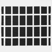 Couverture Polaire Drapeau de St Piran / Drapeau de Cornwall Blanket  (Devant (Horizontal))