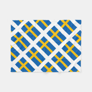 Couverture Polaire Drapeau de Suédois de Sverige Suède