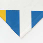 Couverture Polaire Drapeau de Suédois de Sverige Suède (Coin)