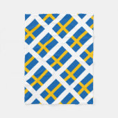 Couverture Polaire Drapeau de Suédois de Sverige Suède (Devant)