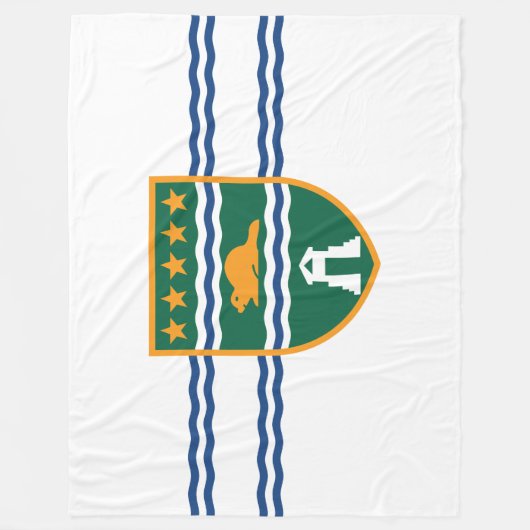Couverture Polaire Drapeau de Surrey (Colombie-Britannique, Canada) (Devant)
