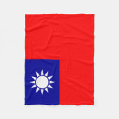 Couverture Polaire Drapeau de Taïwan (Devant)