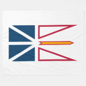 Couverture Polaire Drapeau de Terre-Neuve-et-Labrador (Canada) (Devant (Horizontal))