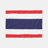 Couverture Polaire Drapeau de Thaïlande (Devant (Horizontal))