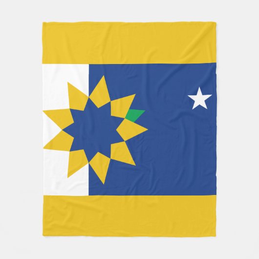 Couverture Polaire Drapeau de Topeka, Kansas (Devant)