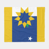 Couverture Polaire Drapeau de Topeka, Kansas (Devant (Horizontal))