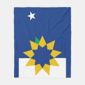 Couverture Polaire Drapeau de Topeka, Kansas (Devant)
