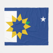 Couverture Polaire Drapeau de Topeka, Kansas (Devant (Horizontal))