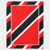 Couverture Polaire Drapeau de Trinité-et-Tobago (Devant)