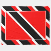 Couverture Polaire Drapeau de Trinité-et-Tobago (Devant (Horizontal))