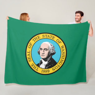 Couverture Polaire Drapeau de Washington
