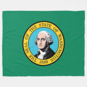 Couverture Polaire Drapeau de Washington (Devant (Horizontal))