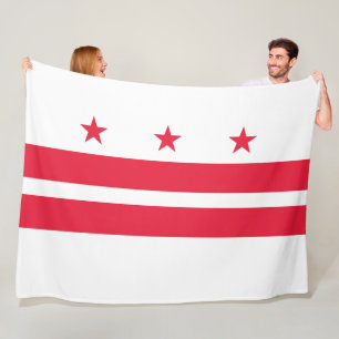 Couverture Polaire Drapeau de Washington D.C. (District de Columbia)