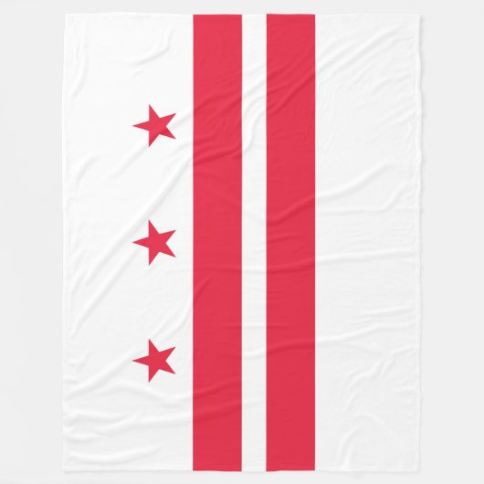 Couverture Polaire Drapeau de Washington D.C. (District de Columbia) (Devant)