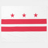 Couverture Polaire Drapeau de Washington D.C. (District de Columbia) (Devant (Horizontal))