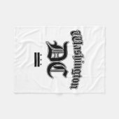 Couverture Polaire Drapeau de Washington Dc Souvenir Manches Longues (Devant (Horizontal))