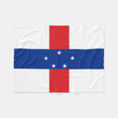 Couverture Polaire Drapeau des Antilles Pays-Bas (Devant (Horizontal))