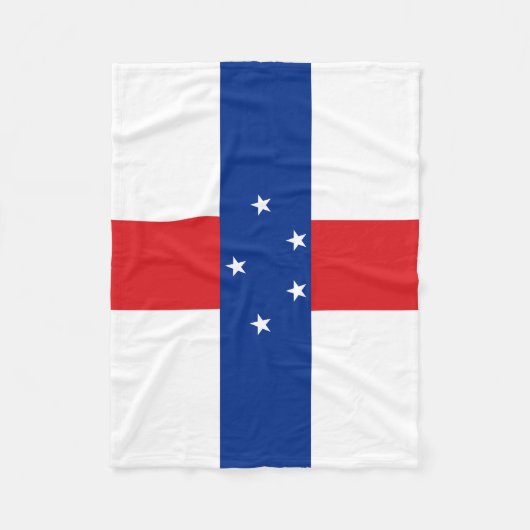 Couverture Polaire Drapeau des Antilles Pays-Bas (Devant)
