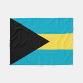 Couverture Polaire Drapeau des Bahamas (Devant (Horizontal))