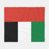 Couverture Polaire Drapeau des Émirats arabes unis (Devant (Horizontal))