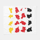 Couverture Polaire Drapeau des États allemands (Devant (Horizontal))