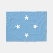 Couverture Polaire Drapeau des États fédérés de Micronésie (Devant (Horizontal))