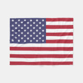 Couverture Polaire Drapeau des États-Unis (Devant (Horizontal))