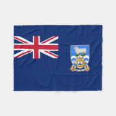 Couverture Polaire Drapeau des îles Falkland (Devant (Horizontal))