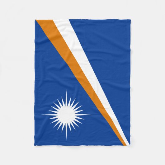 Couverture Polaire Drapeau des Îles Marshall (Devant)