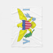 Couverture Polaire Drapeau des îles Vierges américaines (Devant)